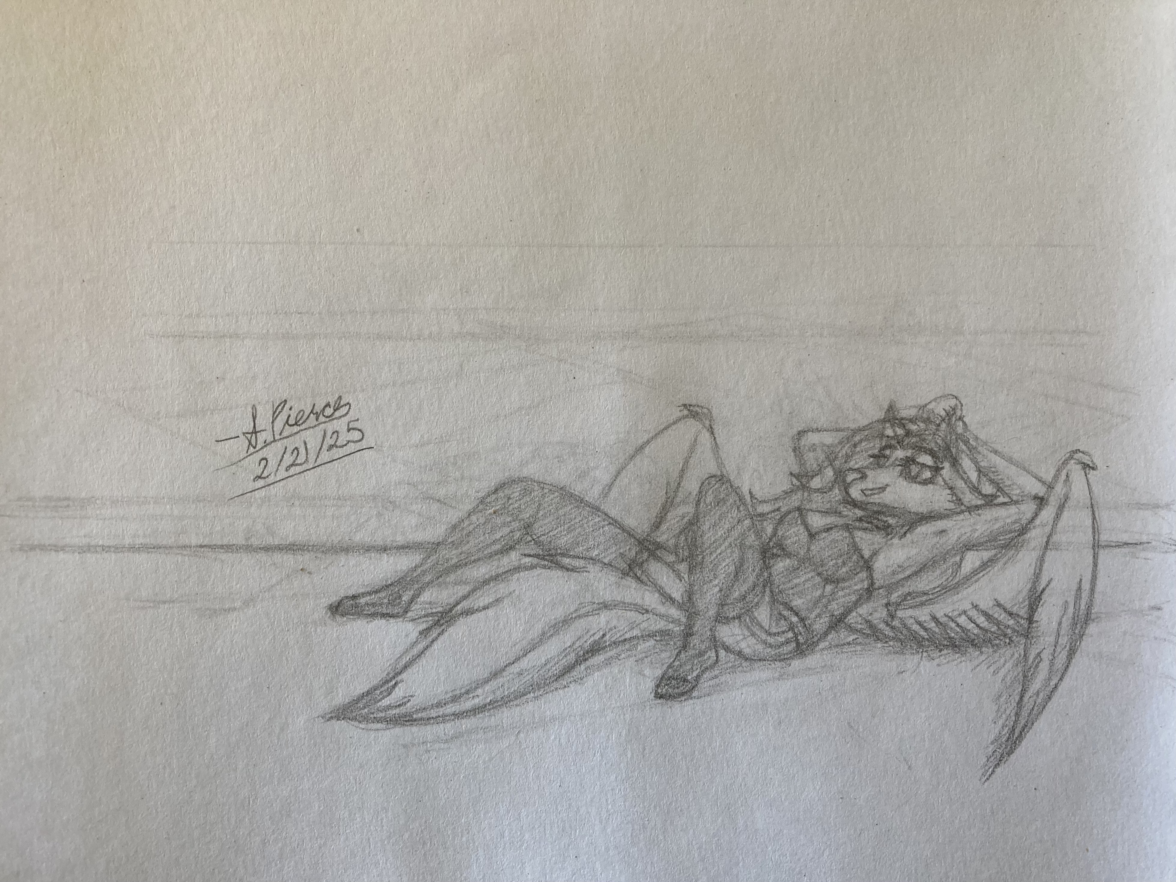 Anthro Fox OC in Lingerie